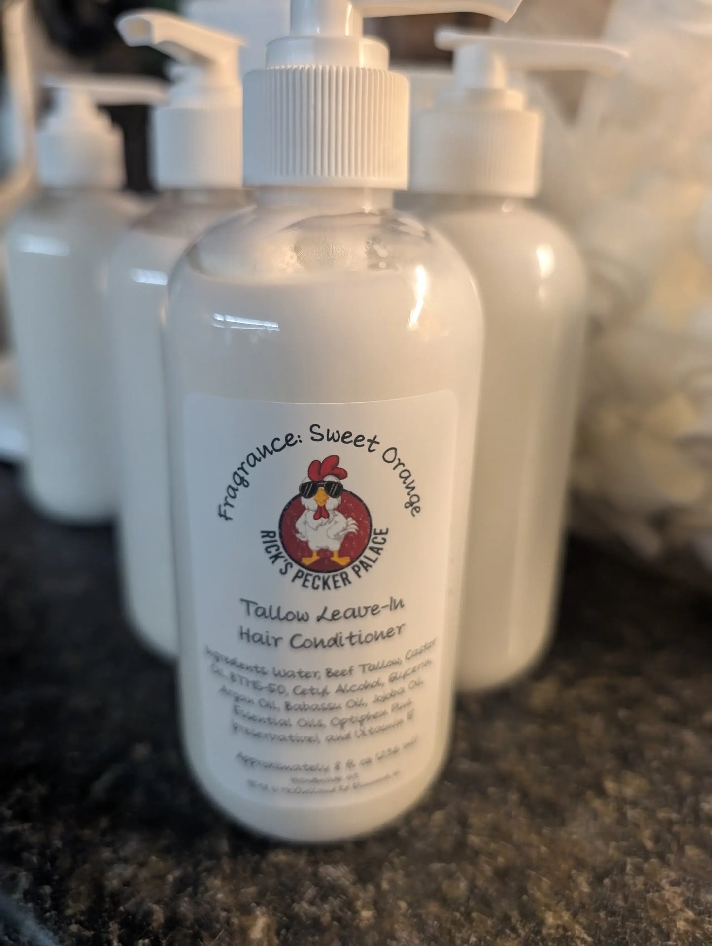 Tallow Leave In Conditioner - 8 ounce pump bottle: Rosemary