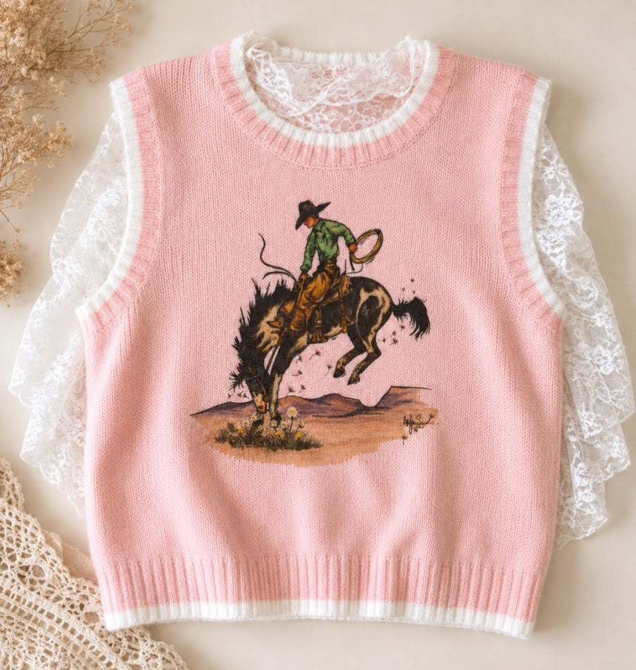 Sweater Vest Pink