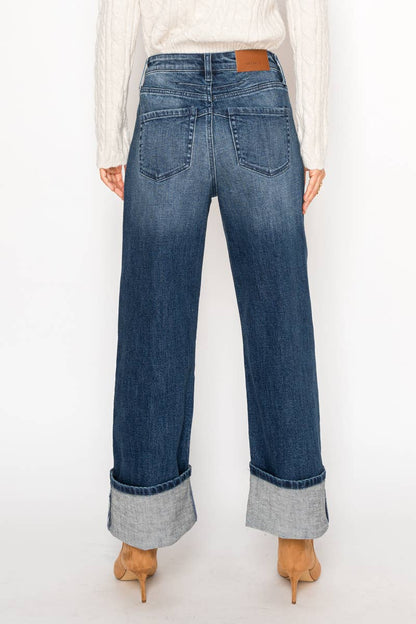 INSEAM TRANFORM TUMMY CONTROL HIGH RISE A-WIDE JEANS: 13 (30)