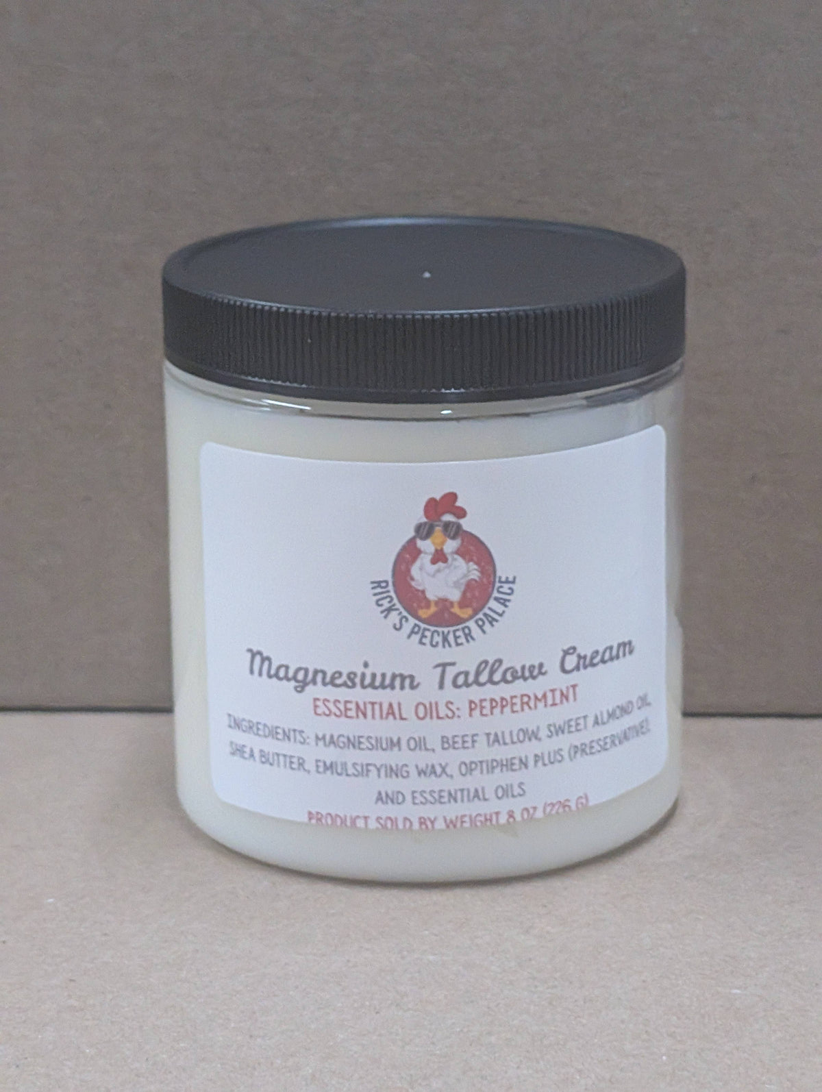 Tallow & Magnesium Oil Body Butter - 8 oz per jar: Eucalyptus Spearmint
