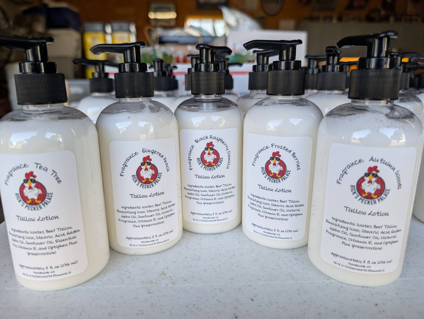 Tallow (Beef) Body Lotion - 8 oz pump bottle: Monkey Farts