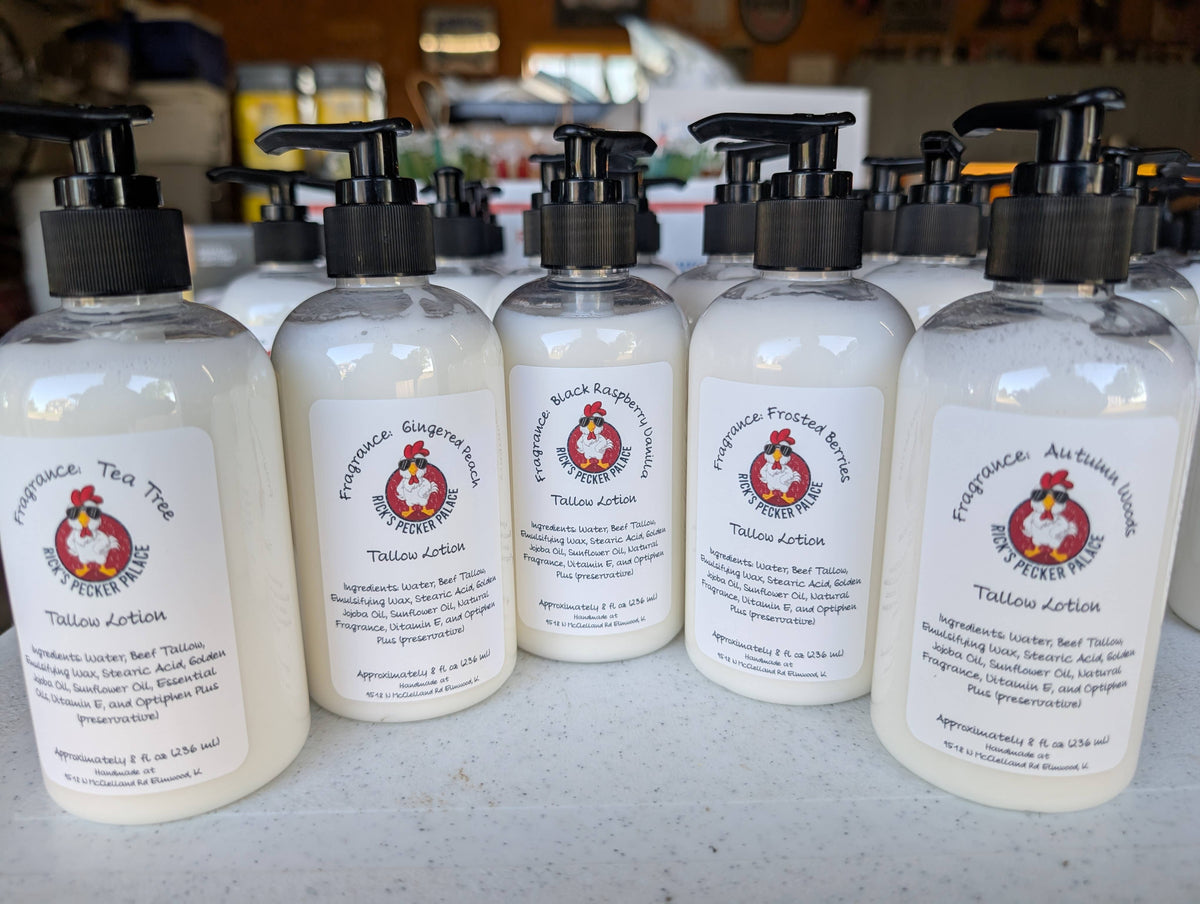 Tallow (Beef) Body Lotion - 8 oz pump bottle: Christmas Cookies