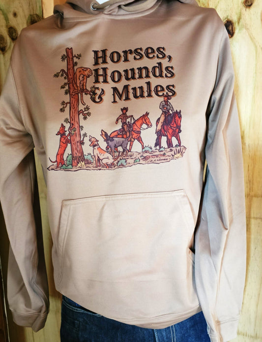 HORSE HOUND AND MULE SWEATSHIRTS ( Sport Tec ) Light Brown