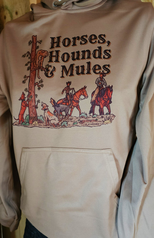 HORSE HOUND AND MULE SWEATSHIRTS ( Sport Tec ) Light Brown