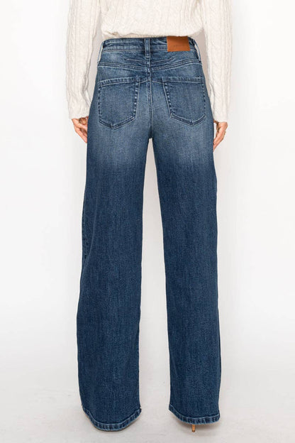INSEAM TRANFORM TUMMY CONTROL HIGH RISE A-WIDE JEANS: 11 (29)